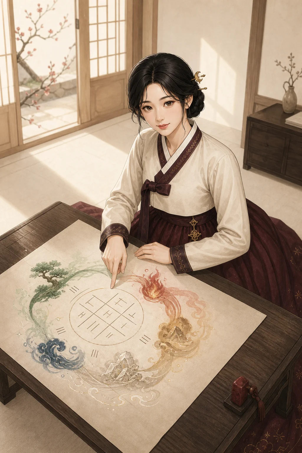 사주 원국의 다섯 기운을 살펴보는 별하